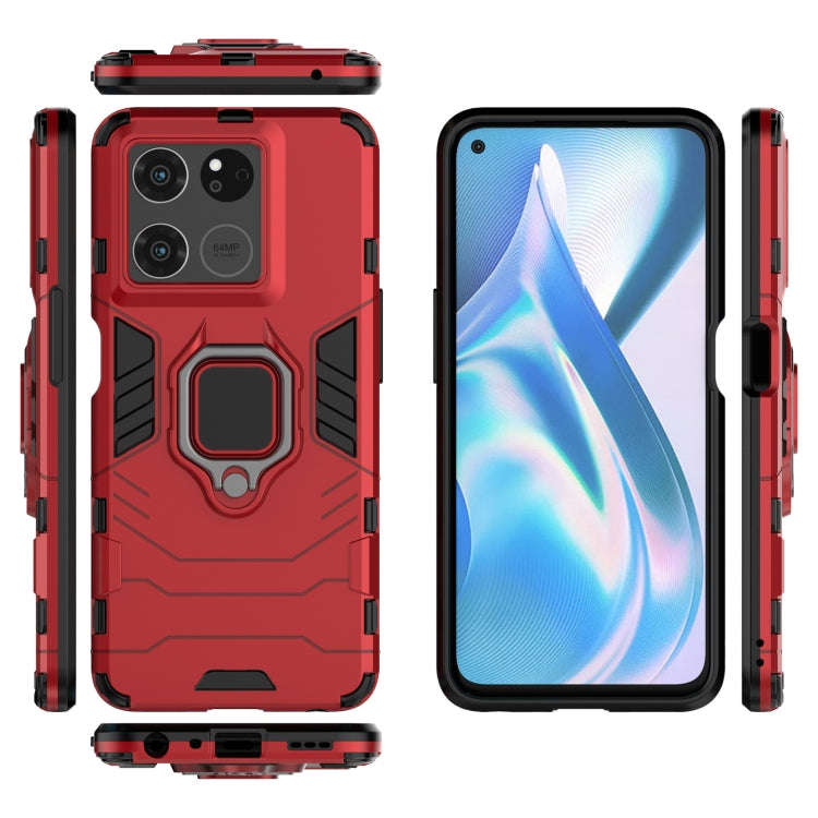 Funda para OnePlus Ace Racing con Anillo Magnético PC + TPU (Rojo)
