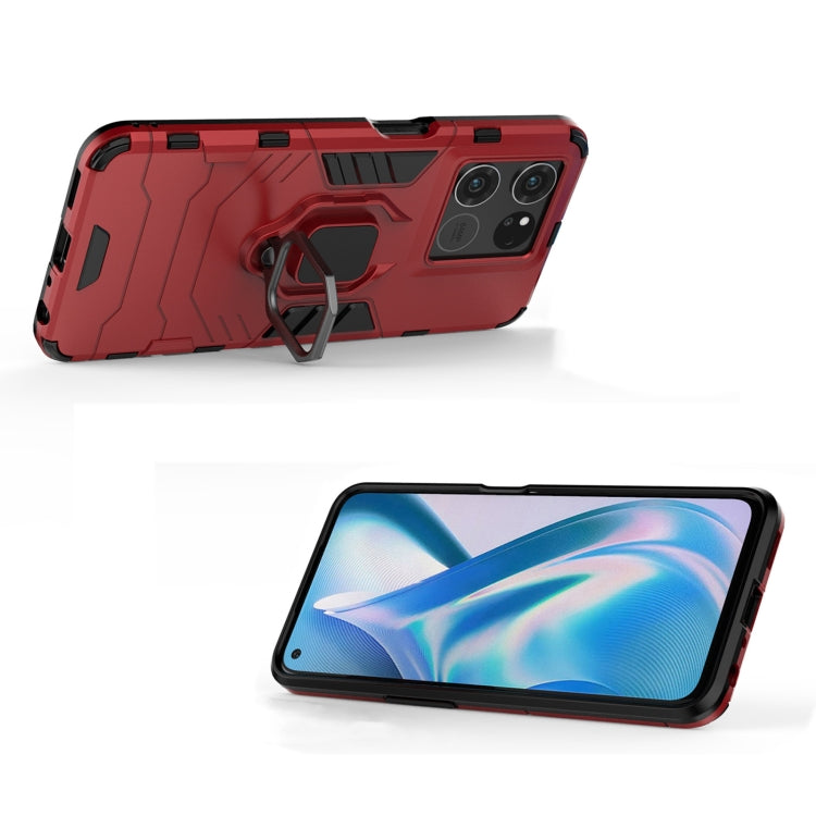 Funda para OnePlus Ace Racing con Anillo Magnético PC + TPU (Rojo)