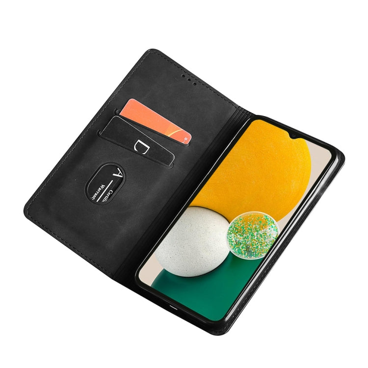 Funda OnePlus Nord 2T Skin Feel Flip Horizontal Magnética de Cuero (Negro)