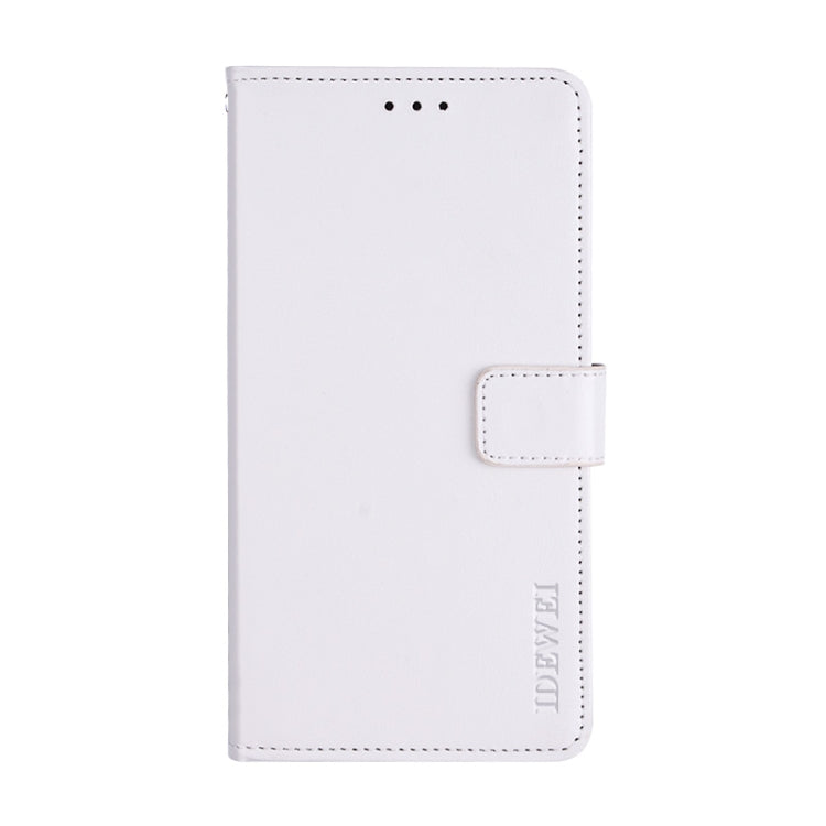 Para Huawei P40 Pro idewei Crazy Horse Texture Funda de cuero con tapa horizontal con soporte, ranuras para tarjetas y billetera (blanco)