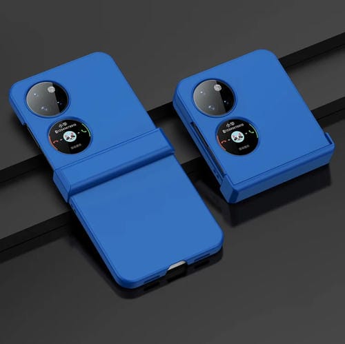 Para Huawei P50 Pocket Juego de tres piezas Funda para teléfono (Azul)