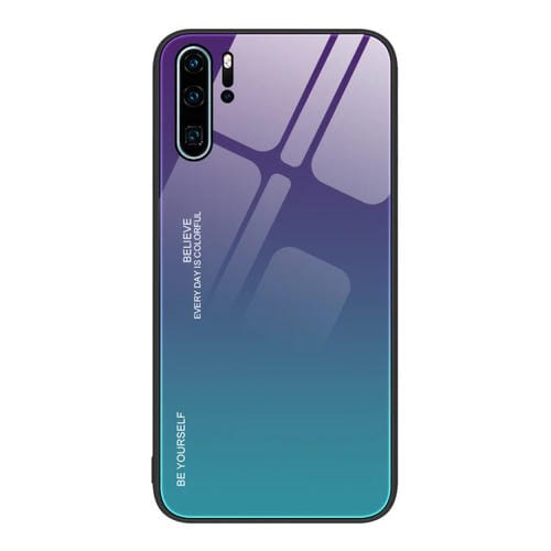 Para Huawei P30 Pro Gradient Color Glass Case (Aurora Blue)