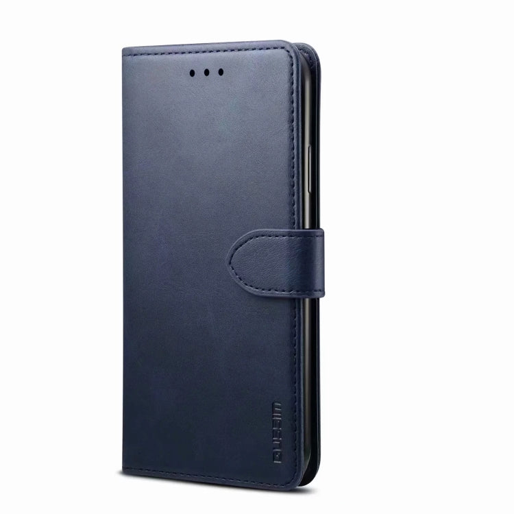 Para Huawei P20 Pro GUSSIM Business Style Funda de cuero con tapa horizontal con soporte, ranuras para tarjetas y billetera (azul)