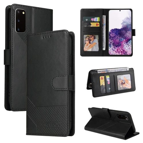 Funda Magnética de Cuero para Samsung Galaxy S20 Gq Utrobe Skin Feel (Negro)