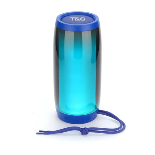 Altavoz Bluetooth T&G Tg335 1800mAh Inalámbrico Led Portátil (Azul)