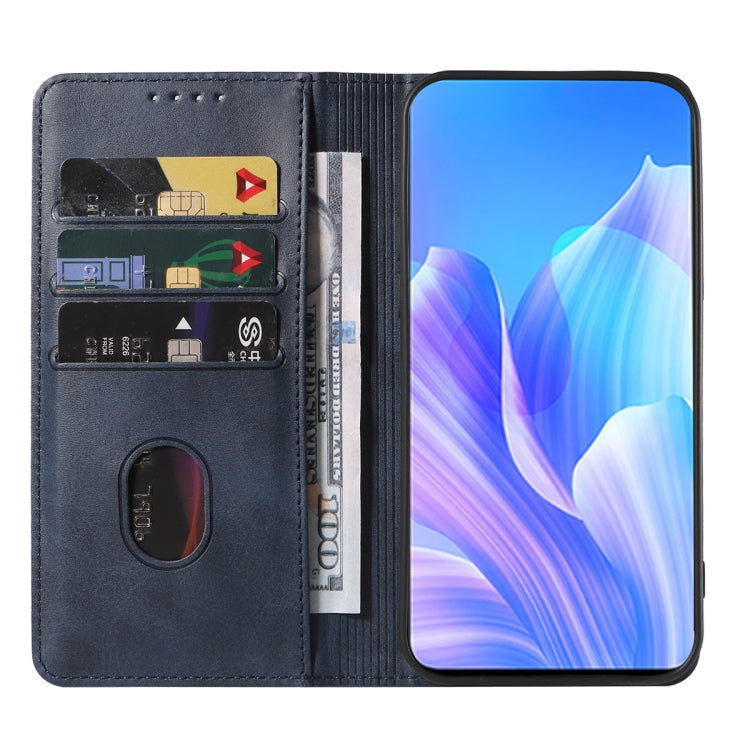 Para Huawei Enjoy 30 Plus Funda de cuero con cierre magnético (Azul)