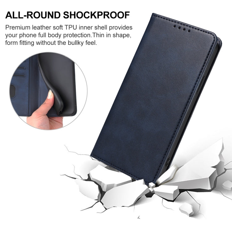 Para Huawei Enjoy 30 Plus Funda de cuero con cierre magnético (Azul)