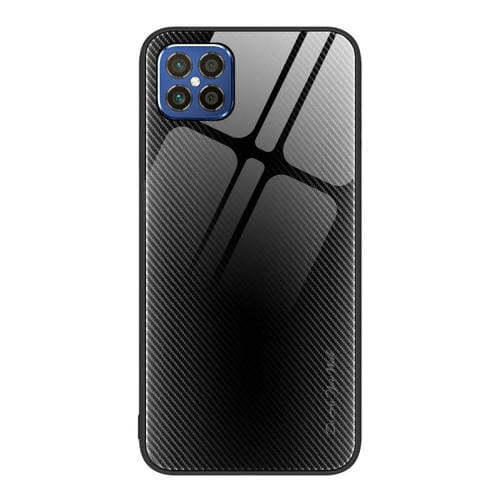 Para Huawei nova 8 SE Texture Gradient Glass TPU Phone Case (Negro)