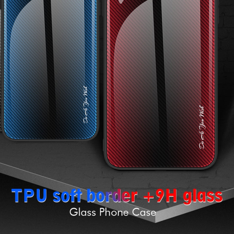 Para Huawei nova 9 Texture Gradient Glass TPU Phone Case (Negro)