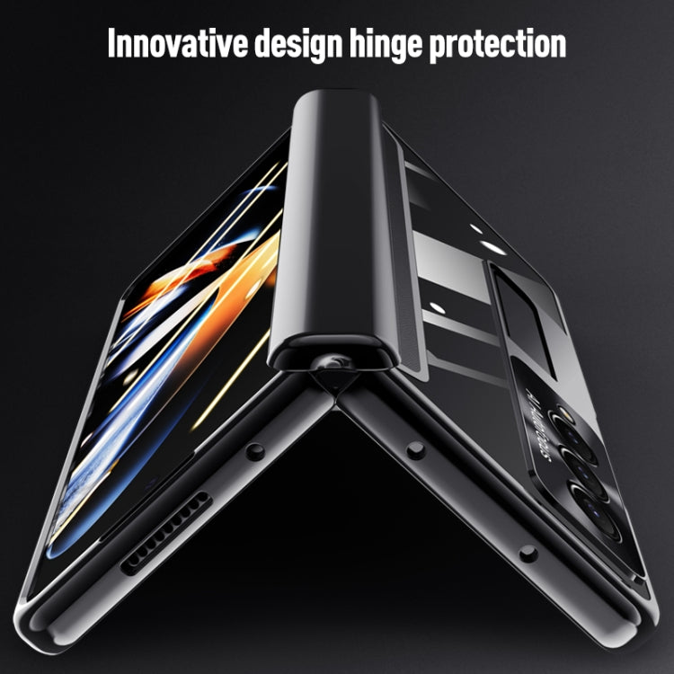 Caja de Teléfono Samsung Galaxy Z Fold4 Bisagra Galvanoplastia Cuerpo Completo (Oro)