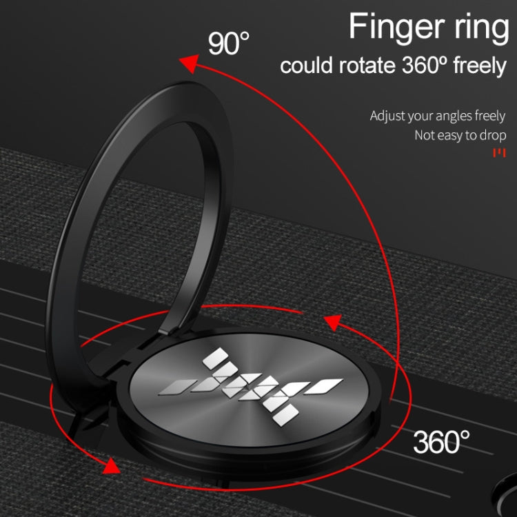 Para Samsung Galaxy S22 Ultra 5G XINLI Costura de tela Textura TPU Funda para teléfono con soporte para anillo (Negro)