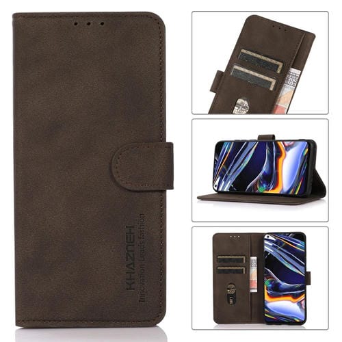 Estuche para Honor 80 Se Khazneh de Cuero con Textura Mate (Marrón)