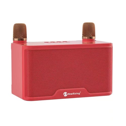 Micrófono Inalámbrico Newrixing Nr8088 TWS Reducción de Ruido Altavoz Bluetooth Inteligente (Rojo)