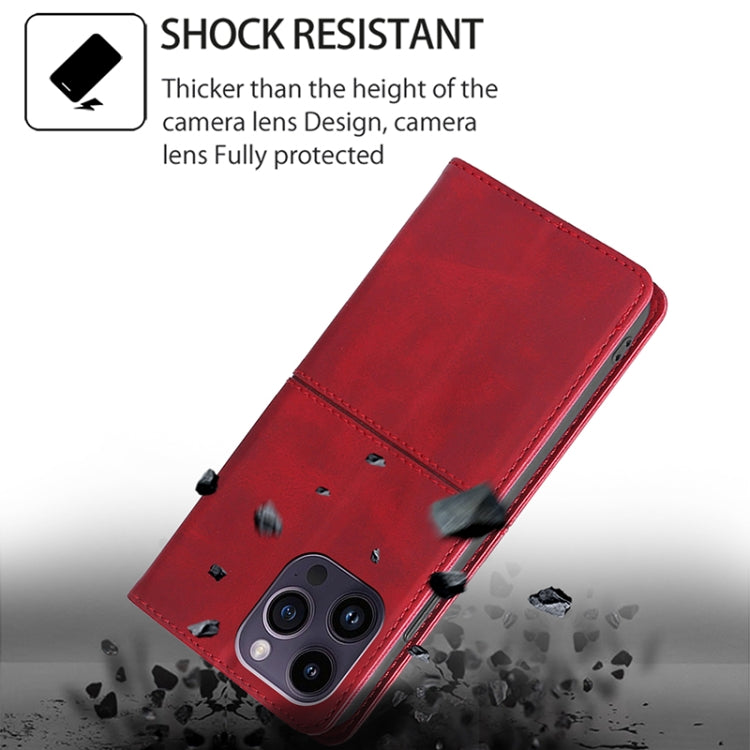 Funda de Cuero Textura de Vaca con Cierre Magnético para OnePlus Nord Ce 4 Lite 5G (Rojo)