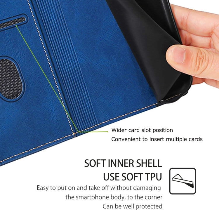 Funda de Cuero OnePlus Nord Ce 4 Lite 5G con Hebilla Magnética y Tacto Suave (Azul)