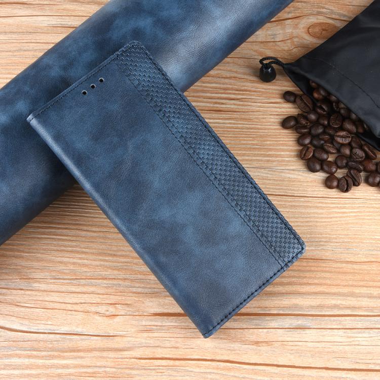 Funda de cuero con textura retro y hebilla magnética para Huawei Pura 80 Ultra 5G (azul)