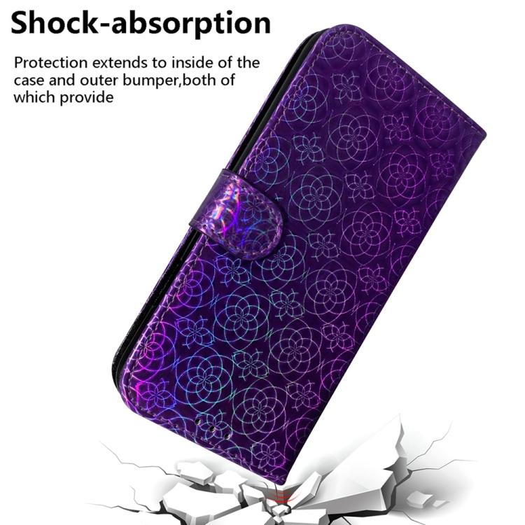 Funda de cuero con hebilla magnética para Tecno Spark 30 Pro (morada)