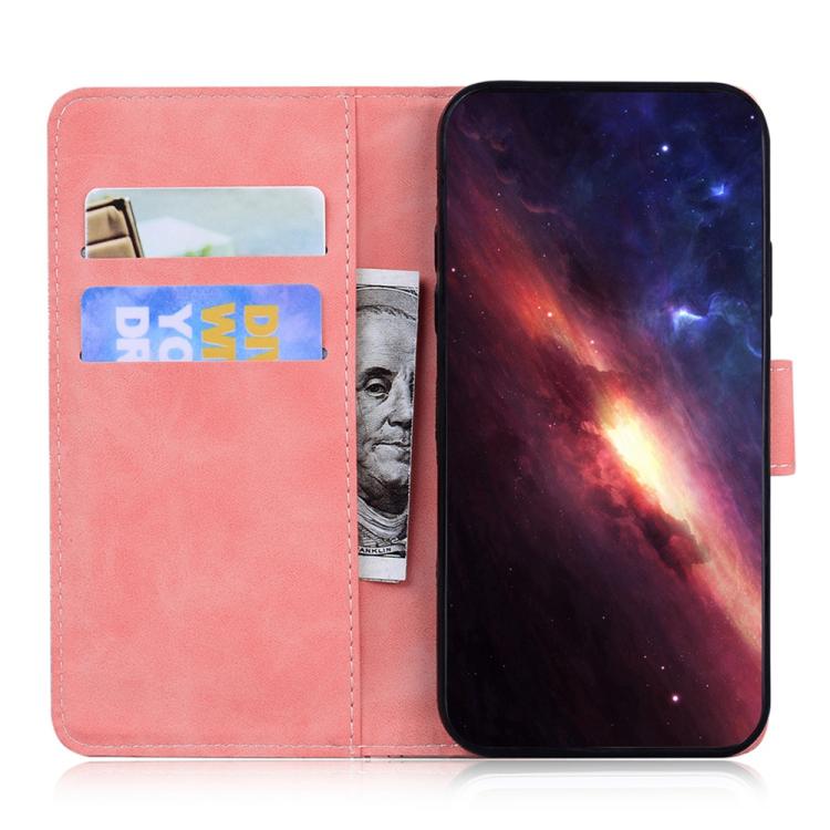 Funda de cuero con tapa y estampado de tigre para Infinix Hot 50 Pro 4G (rosa)