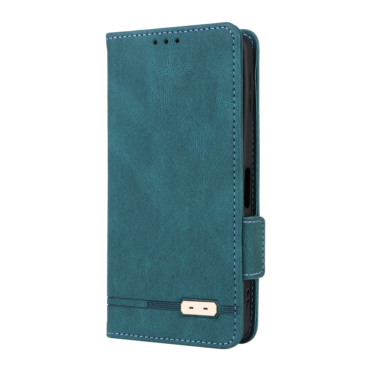 Funda de Cuero para Sharp Aquos Sense9 con Cierre Magnético (Verde)