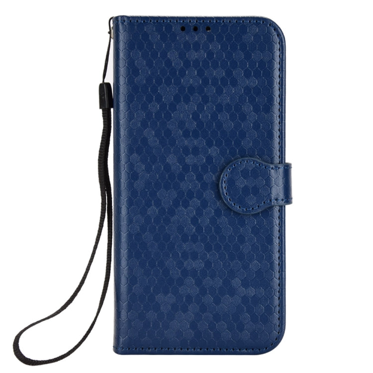 Funda de Cuero Textura de Puntos Panal para Sharp Aquos R9 Pro Sh-54E (Azul)