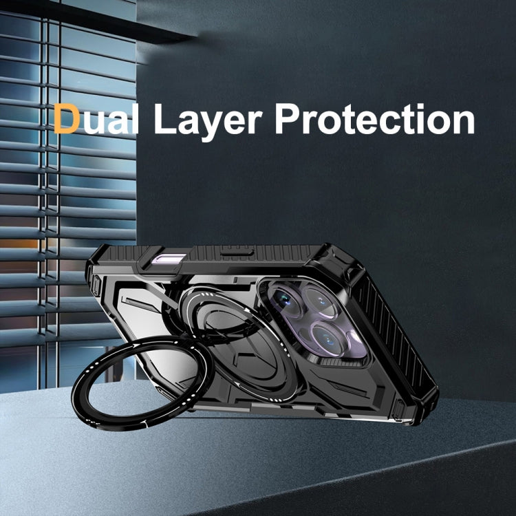Funda para Teléfono iPhone 16 Pro Armor Series con Soporte (Morado Claro)