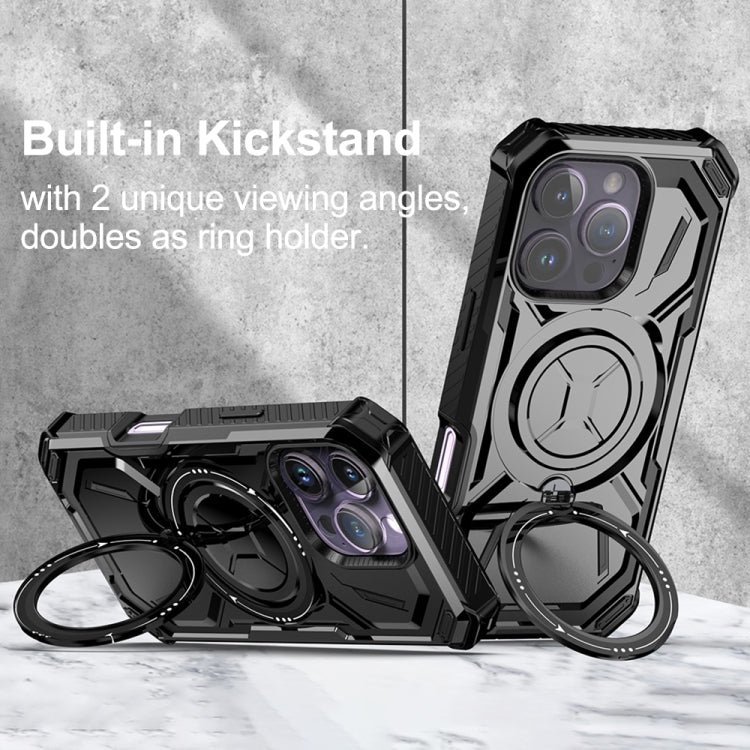 Funda para Teléfono iPhone 16 Pro Armor Series con Soporte (Morado Claro)