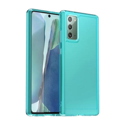 Para Samsung Galaxy Note20 Candy Series TPU Phone Case (Azul transparente)