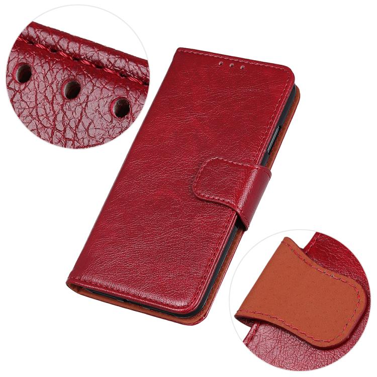 Funda para iPhone 16E Piel Textura Nappa (Roja)