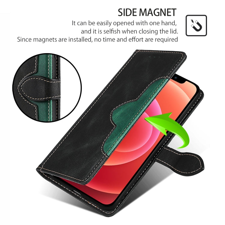 Funda de Cuero con Hebilla Magnética para TCL 502 (Negra)