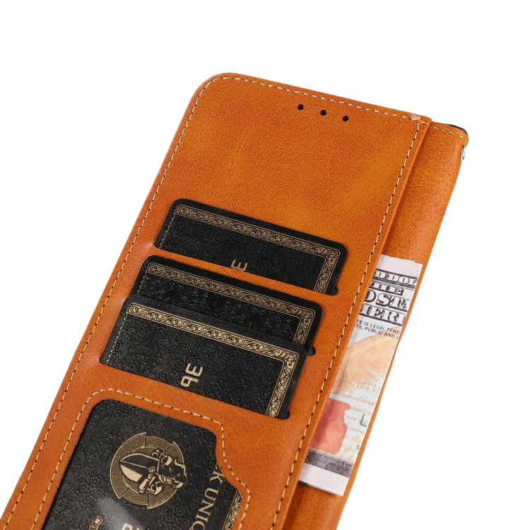 Funda de Cuero con Tapa y Textura Piel de Vaca para OnePlus Nord 13 Khazneh (Negra)
