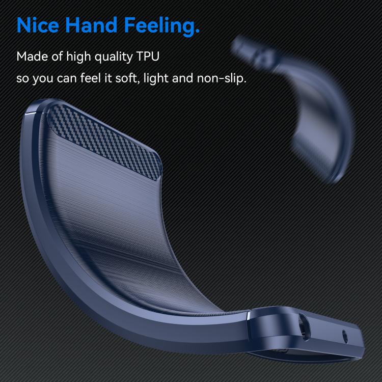 Funda TPU Fibra de Carbono para Teléfono 3A (Azul)