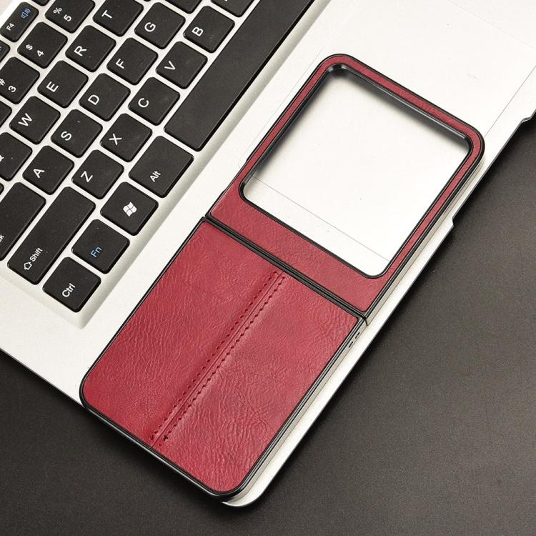 Funda Trasera Tecno Phantom V Flip2 Estampado Vaca (Roja)