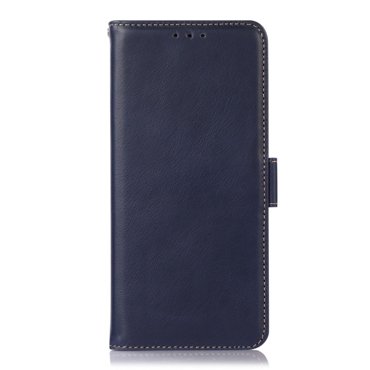 Funda de Teléfono OnePlus Nord 13 Cuero Genuino Crazy Horse Rfid Cierre Magnético (Azul)