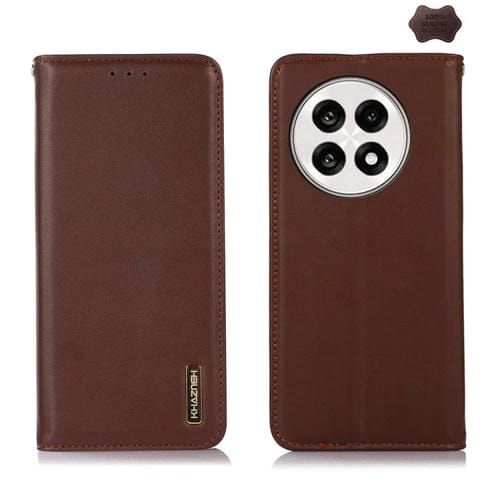 Funda para Teléfono Khazneh Nappa Piel de Vaca para OnePlus Ace 5 Pro / Ace 5 / 13R (Marrón)
