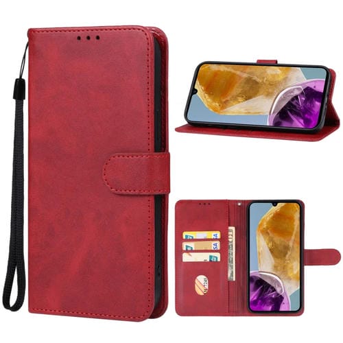 Funda para Teléfono Samsung Galaxy M15 Cuero (Rojo)