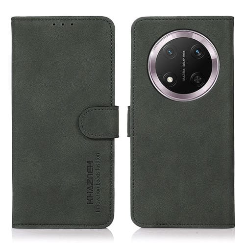 Funda de Cuero Khazneh para Honor X9C 5G Global con Textura Mate (Verde)