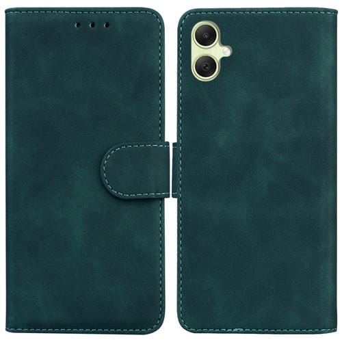 Funda de Cuero para Samsung Galaxy A05 Skin Feel Pure Color con Tapa (Verde)