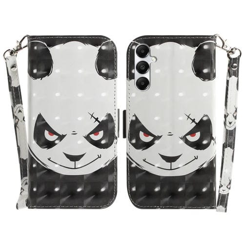 Funda para Teléfono Samsung Galaxy A05S Cuero Tapa Horizontal 3D (Oso Enojado)