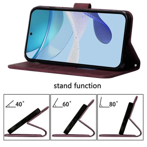 Funda de cuero con relieve 3D para Tecno Pop 10 (marrón)