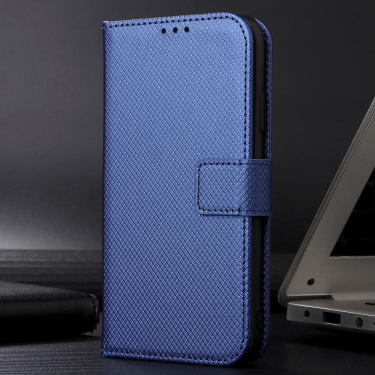 Funda de Cuero con Textura de Diamante para Cubot Max 5 (Azul)