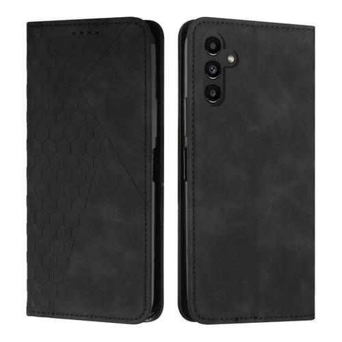 Funda de teléfono Samsung Galaxy A15 Diamond Splicing Skin Feel Cuero Magnético (Negro)