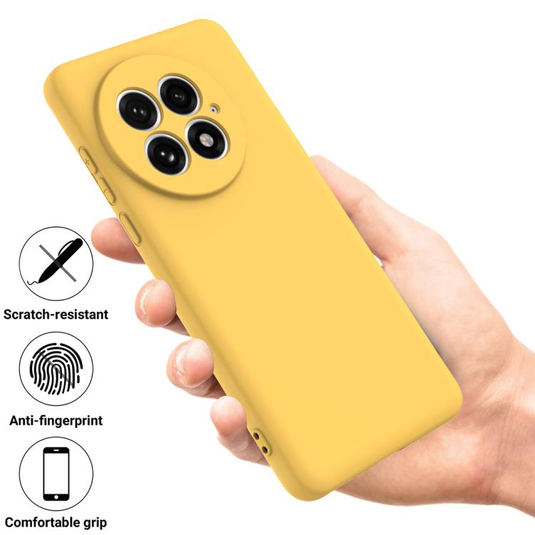 Funda Silicona Líquida OnePlus 13 a Prueba de Golpes (Amarillo)