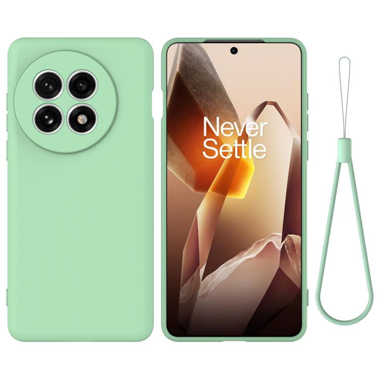 Funda Silicona Líquida a Prueba de Golpes para OnePlus 13R / Ace 5 / 5 Pro (Verde)