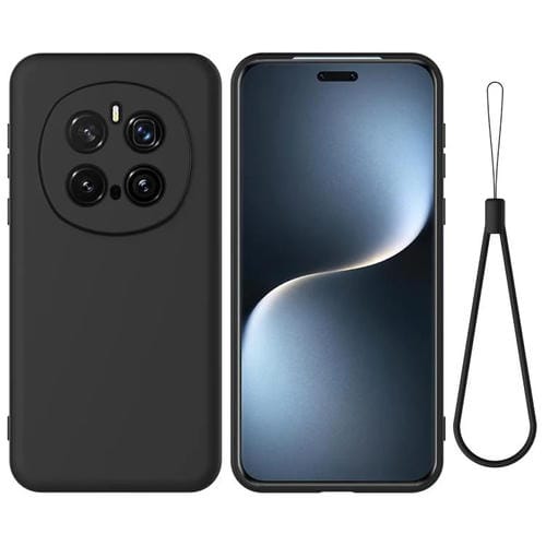 Funda Silicona Líquida Honor Magic7 Pro a Prueba de Golpes (Negro)