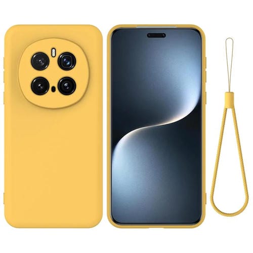 Funda Silicona Líquida Honor Magic7 Pro a Prueba de Golpes (Amarillo)