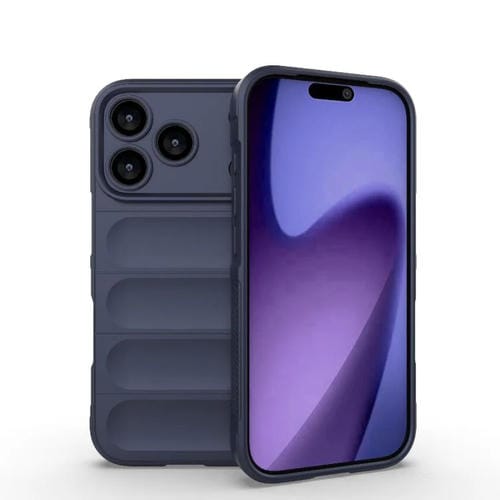 Funda de TPU + franela Magic Shield para iPhone 17 Pro (azul oscuro)
