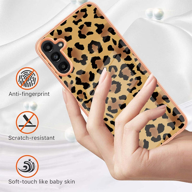 Caja de Teléfono Samsung Galaxy A54 5G Imd Doble Cara Mármol Galvanizado (Leopardo)