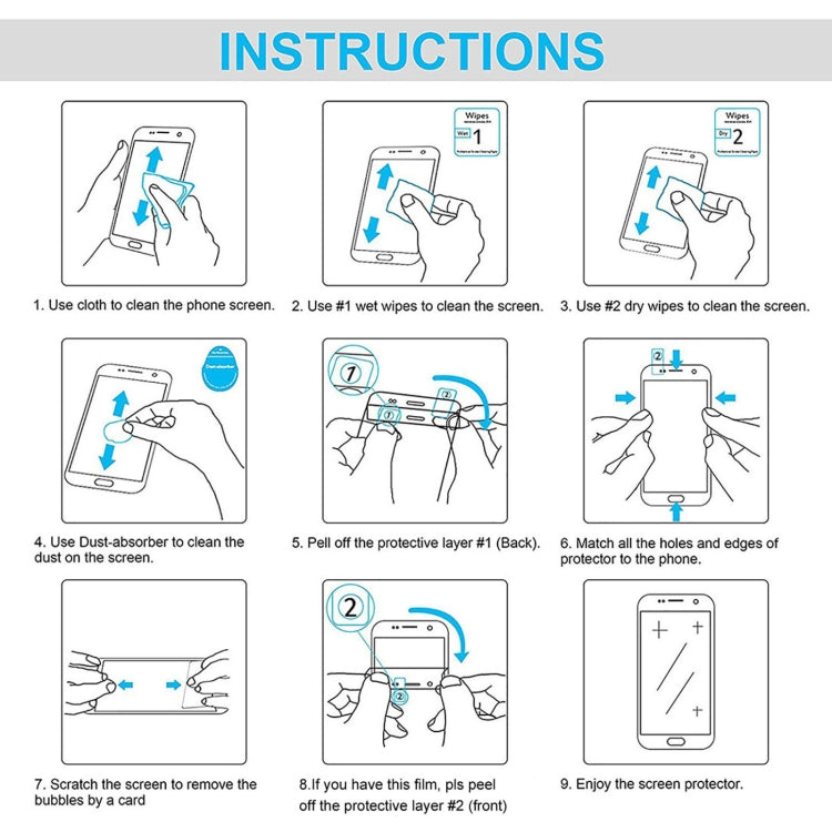 Película de Vidrio Templado 9H 2.5D 0,26mm para Tecno Camon 30S 50 Unidades