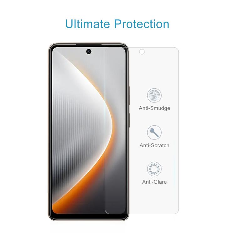 Película de vidrio templado 9H 2.5D de 0,26 mm para Tecno Pova 7 4G (50 unidades)