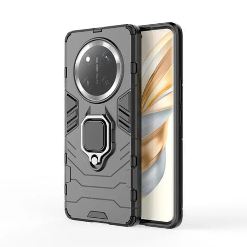 Funda Protectora Honor X60 Pro 5G PC + TPU con Soporte Anillo Magnético (Negro)